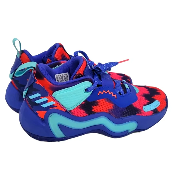 adidas | Shoes | Adidas Don Issue 3 Basketball Shoes Sonic Inkpulse Aqua  Solar Red 3 2 Y | Poshmark